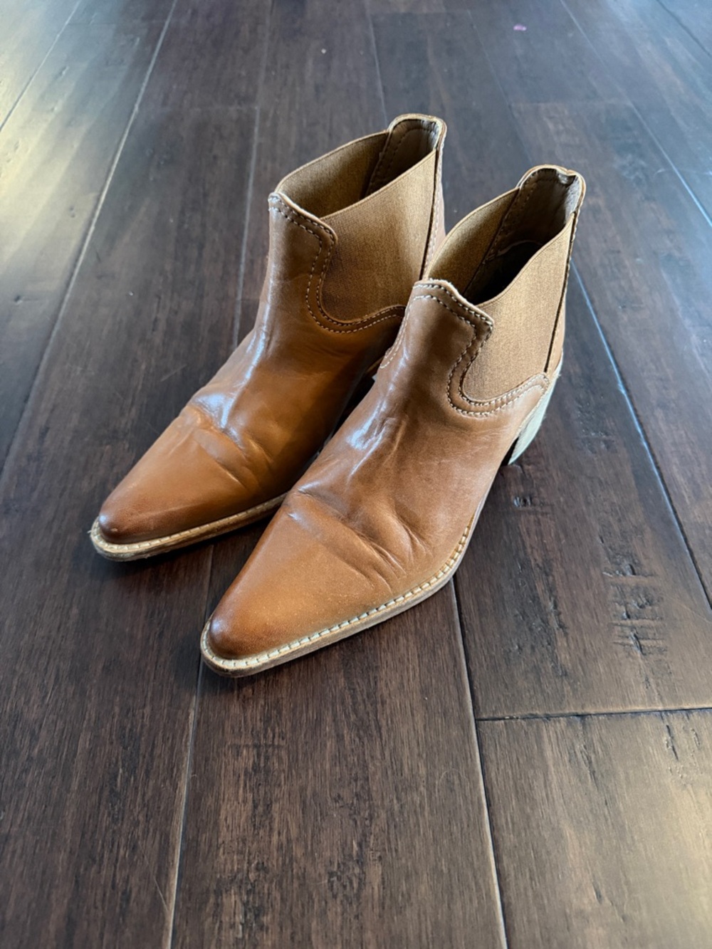 ROOLEE Brown Leather Ankle Boots